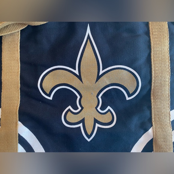 NFL Women’s New Orleans Saint’s Canvas Tote Bag Size: W 19” x H 13” x 5.5 D - Picture 2 of 4